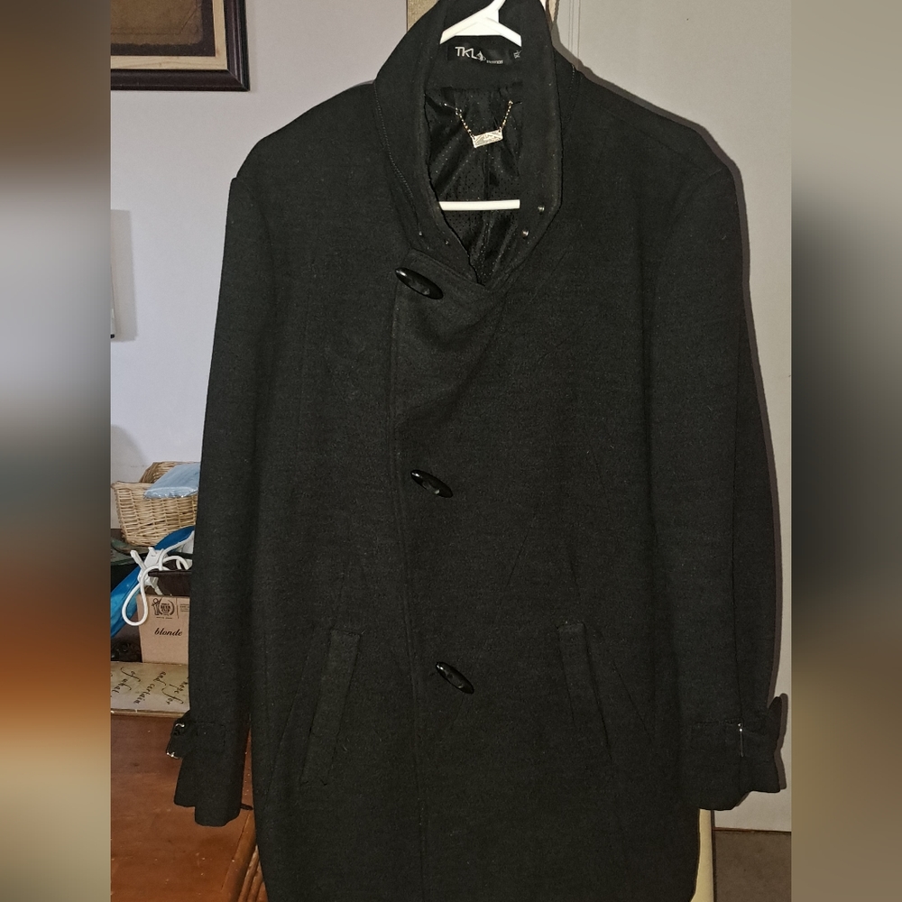 TKL FASHION.   XL PEA COAT / TEDDY STYLE